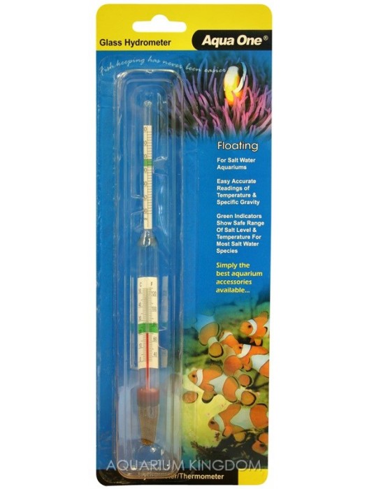 Aqua One Floating Hydrometer with Thermometer